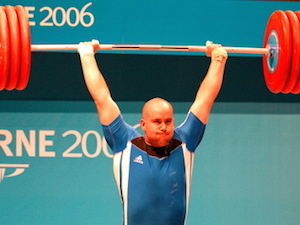 Tommy Yule weightlifting